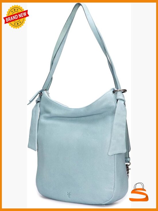 Genuine Leather Backpack Hobo, Adjustable Straps, 12\